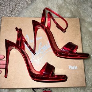 Loubi Queen 120mm Red Sole Sandals